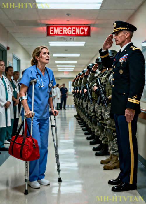 They Mocked the Limping Nurse — Then a SEAL Captain Saluted Her in Front of Everyone