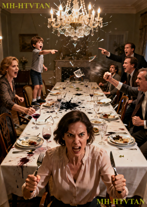 My sister’s kid threw a fork at me and yelled, “Mom says you’re just the help.” The whole table laughed. I walked out before dessert. That night, I opened a folder labeled “Jessica – Property” and quietly called in the full $298,000 balance on the house they thought they owned. At 6 a.m., my sister’s bank rang, her world tilted — and ten minutes later, my phone lit up with her panicked call.