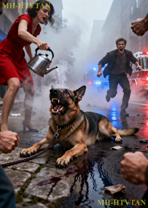 She poured boiling water on a German Shepherd to fake an accident — then the dog’s owner walked in.