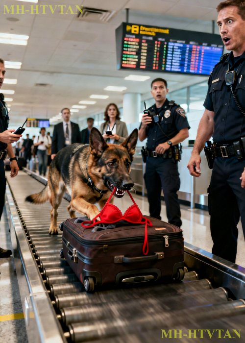 A Police Dog Bites A Suitcase At The Airport – Seconds Later, The Airport Went Silent!