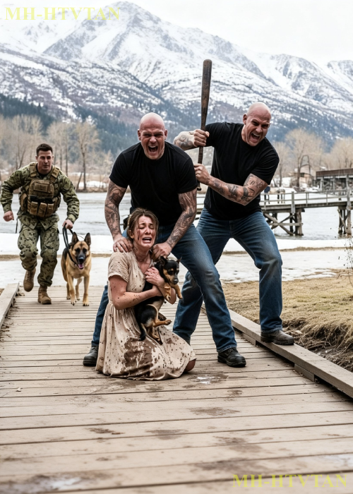 The thugs beat up a woman living alone and her small dog, unaware that her husband was a Navy SEAL.