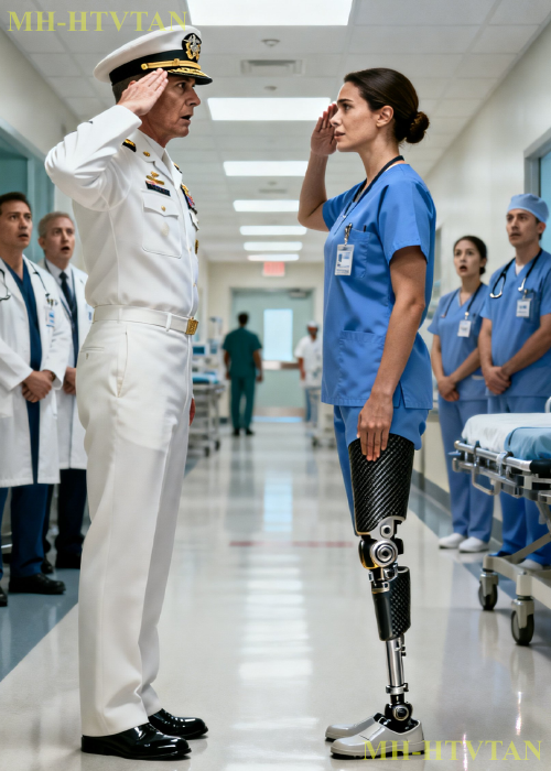 They Mocked the Limping Nurse — Then a SEAL Captain Saluted Her in Front of Everyone