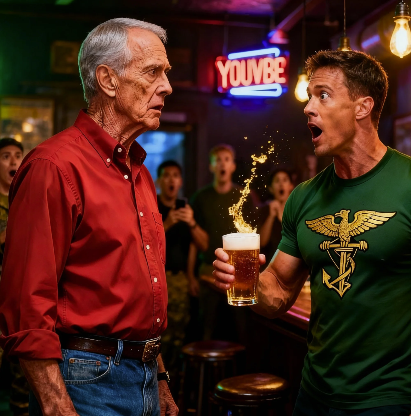 Navy SEAL Asked The Old Man’s Call Sign at a Bar — “THE REAPER” Turned the Whole Bar Dead Silent 