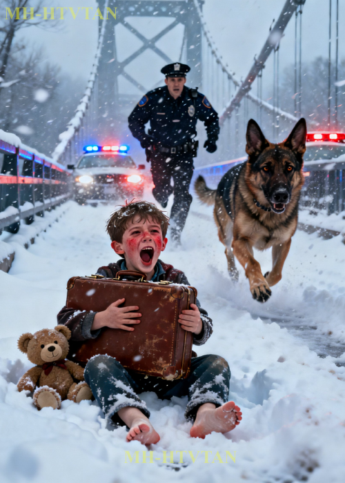Police And His K9 Dog Saved A Poor Little Boy Left In Blizzard, The Truth Behind Stunned You.
