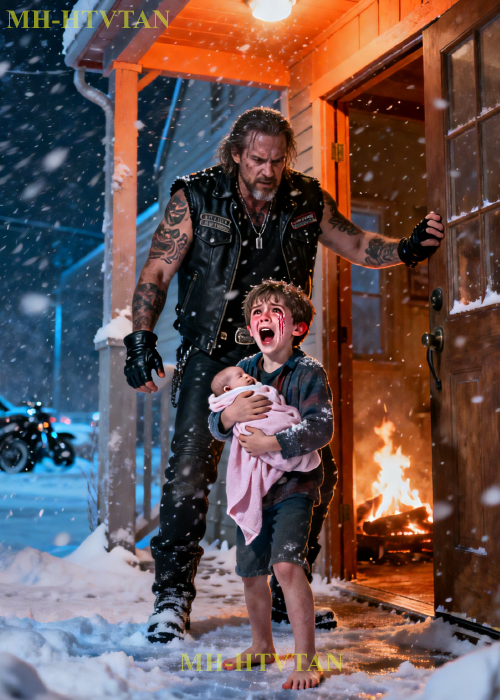 Can We Stay Overnight?’”A 7-Year-Old and Newborn Stranded in a Blizzard Begs Bikers for Shelter