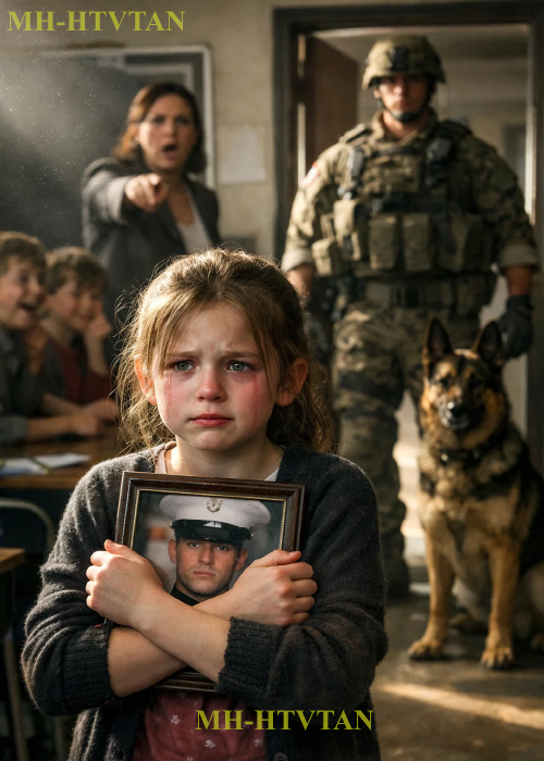 Teacher Mocks Girl, “Your Dad’s Just a Marine” — Then Freezes When He Walks In With His K9….a