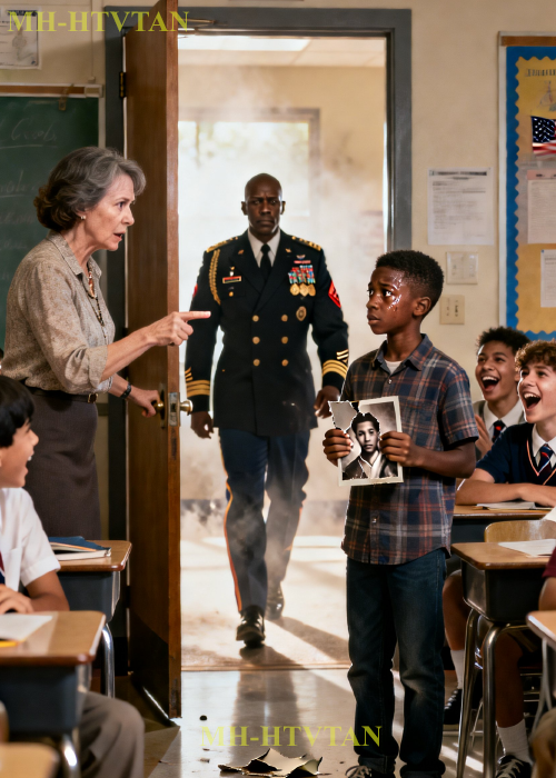 Teacher Rips Up Black Boy’s: ‘Your Dad Can’t Be a General’ — Freezes When 4-Star General Walked In