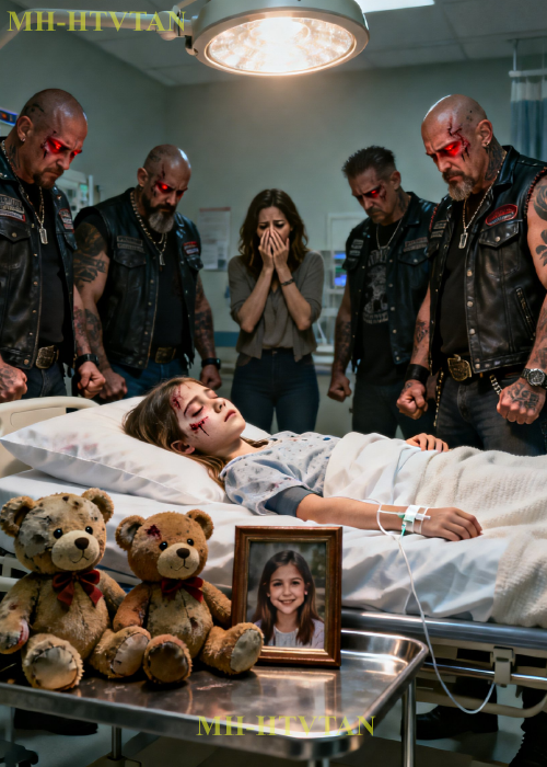 A homeless girl lay in a coma after protecting a biker’s kid — and the Hells Angels’ next move broke hearts everywhere……..a