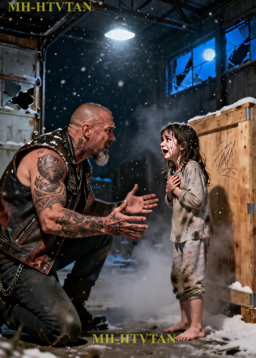 “Mommy’s in the Box” Said Barefoot Girl to Biker —Biker Opened the Box and Froze