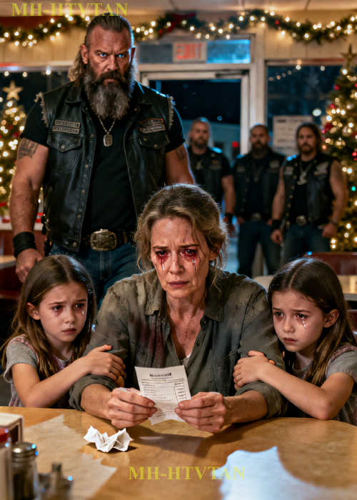 Poor Mom Takes Twins to Eat With $20 on Christmas Eve, Then Hells Angel Walks In And Stuns All…