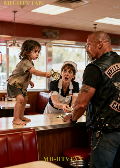Little Girl Pays for a Hells Angels Coffee With Her Last Dollar. What He Did Next Changed Her Life