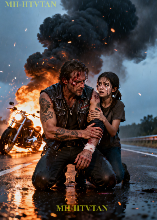 She Crawled Into the Rubble to Save the Angels’ President — 856 Bikers Bowed in Silence