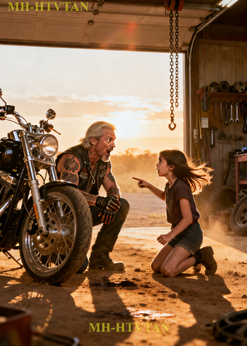 “Hello, Sir! My Older Sister Has That Tattoo Too!” — The Hell Angels Biker Froze in Total Shock