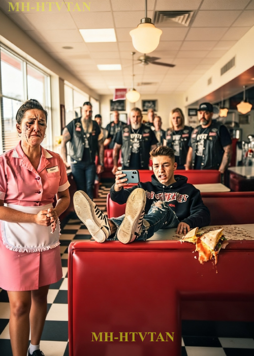 Rich Teen Spit on a Waitress — He Didn’t Know 10 Hells Angels Were Watching