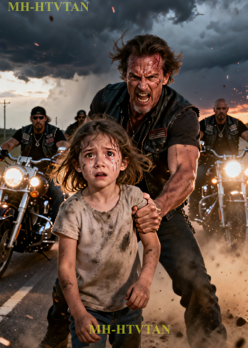 “Crying Won’t Help You.” He Dragged His 5-Year-Old By The Hair — What The Bikers Did Next…