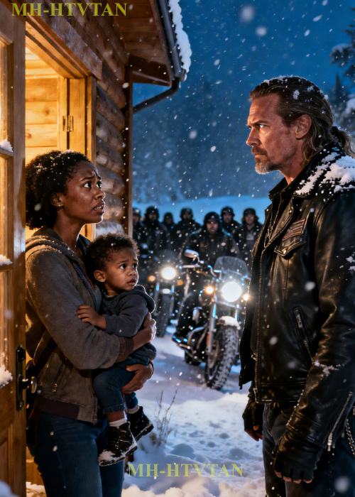 Black Single Mom Shelters 25 Freezing Bikers, Next Morning 1500 Hells Angels Stops Outside Her Door