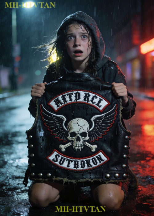 Poor Teen Returned a Lost Leather Vest in Rain — Then the Back Patch Dropped Her to Her Knees