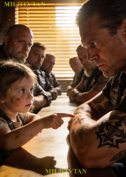 “My Dad Has The Same Tattoo,” Said The 4-year-old — 8 Bikers Froze When They Realized Tts Meaning.