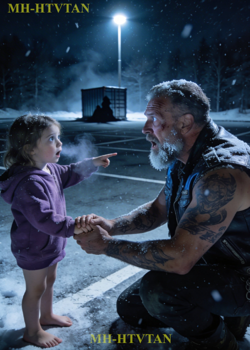 “Mommy’s in the Box” Said Barefoot Girl to Biker — What He Found Changed Everything…