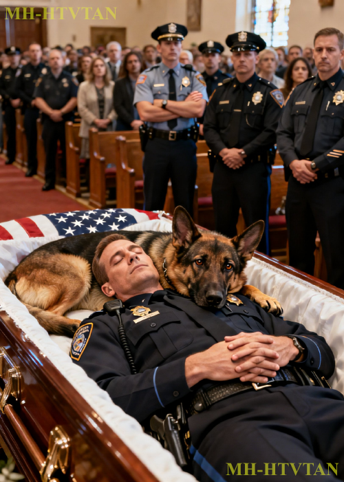 The Police Dog Did Not Leave the Officer’s Coffin — Then Officers Discovered the Shocking Truth!