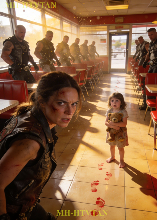 Terrified! A Little Girl Ran Into The Diner & 100 Hells Angels Stood Up For Her.