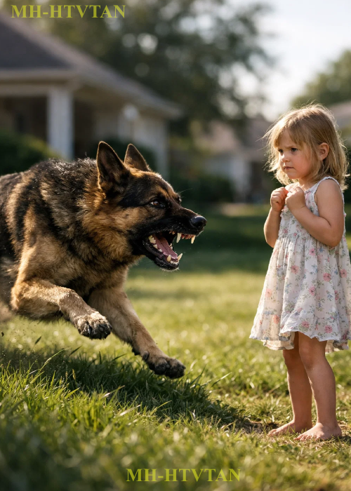 Nobody Could Touch This Very Aggressive German Shepherd — Until a Little Girl Changed Everything…