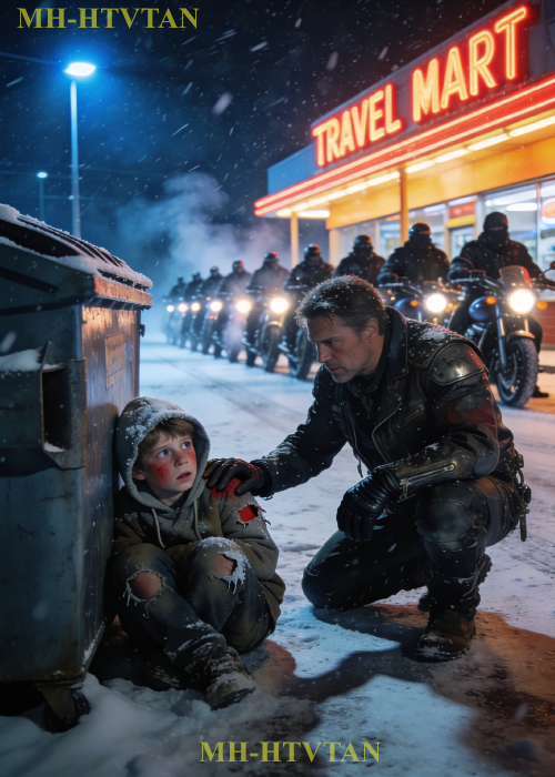 Biker Found Little Boy Frozen Behind Dumpster, What 180 Hells Angels Did to His Uncle…