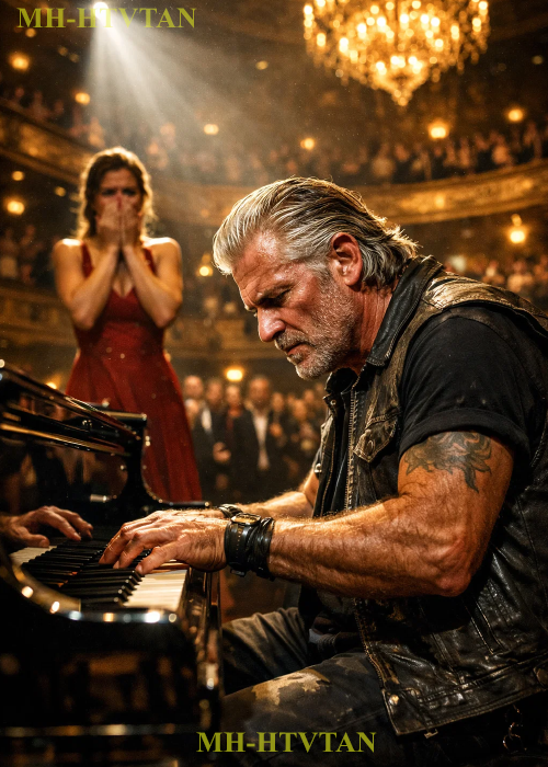 She Was Told to Play a Simple Piano Tune — Then Her Biker Grandpa’s Masterpiece Stunned Them All