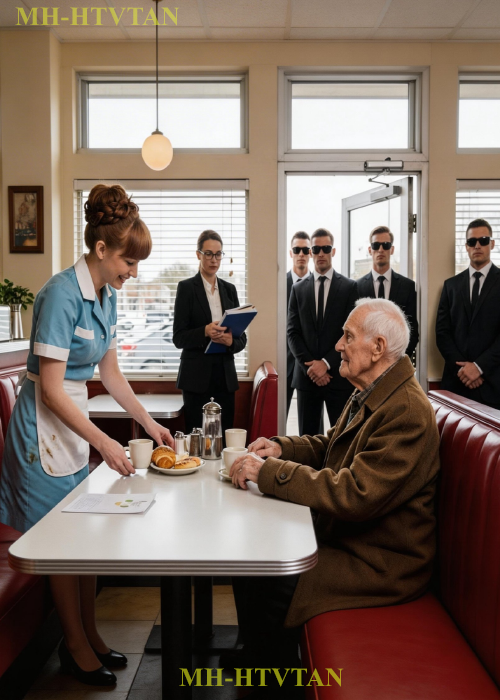 Waitress Helped an Old Man Every Morning — Until His Lawyers Walked In With 4 Bodyguards….1111