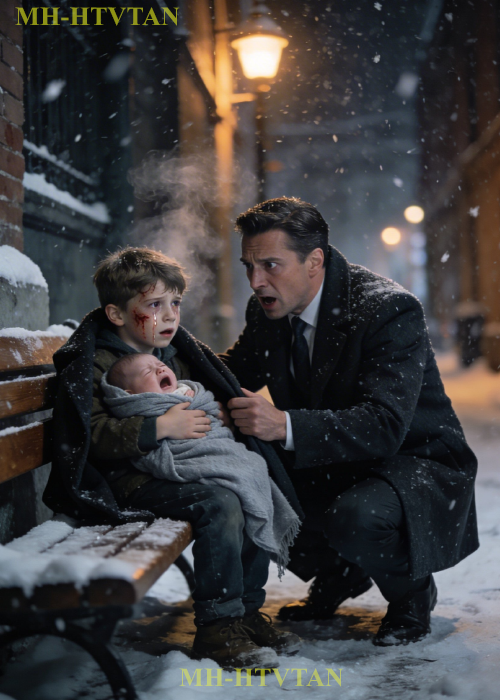 “Sir, My Baby Sister Is Freezing…” Little Boy Said—The CEO Wrapped Them in His Coat & Took Home…