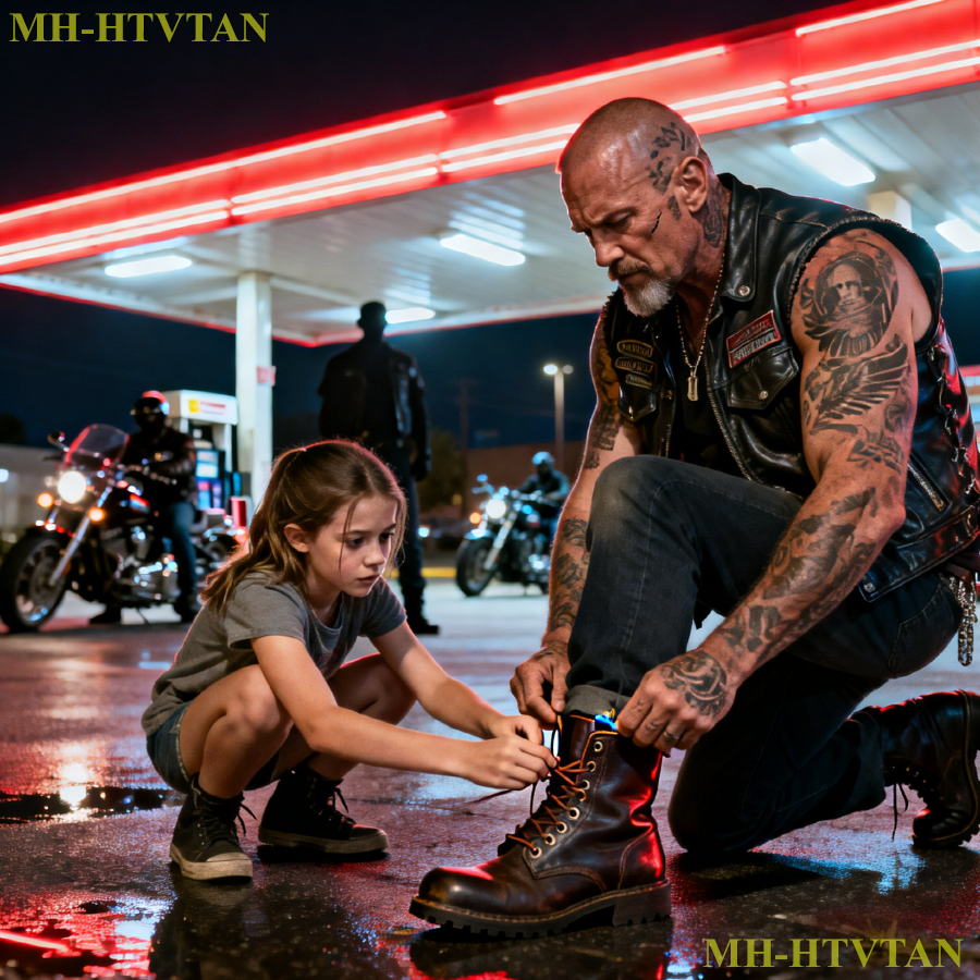 Girl Pretended to Tie Biker’s Shoe — What He Found in His Boot Mobilized 150 Hells Angels…