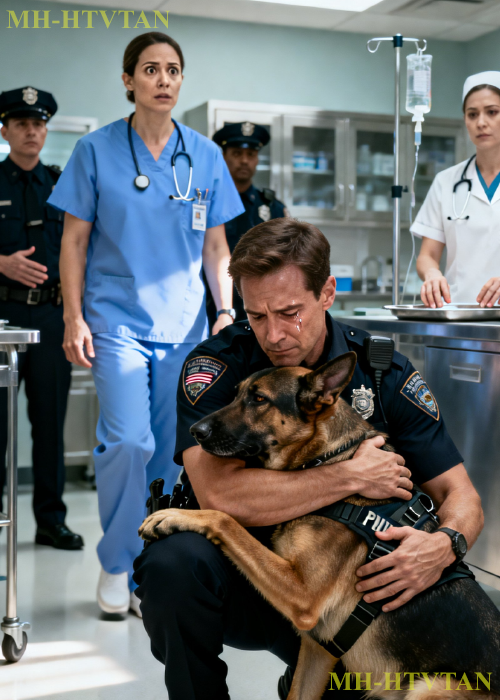 Dying Police Dog Hugs His Handler Before Being Put Down—Vet Notices Something Odd & Stops Everything