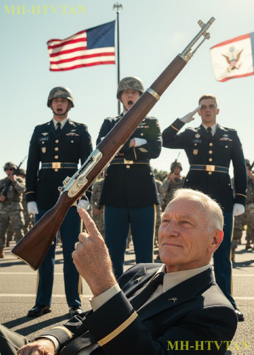 The Honor Guard Kept Dropping the Rifle — The Old Veteran Spun It With One Finger