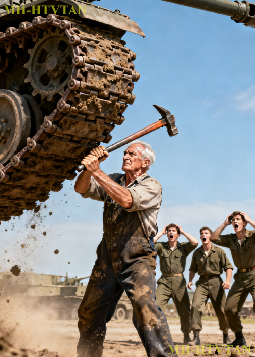 ” PART2: Mechanics Couldn’t Fit the Tank Track — The Old Crewman Used a Crowbar and Leverage…….”