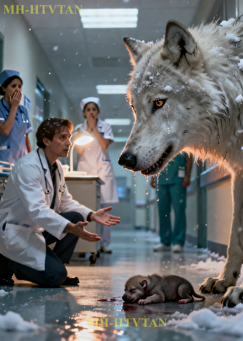 WHITE WOLF Brings Dying Pup To Hospital. What the Doctor Did Next Shocked Them All