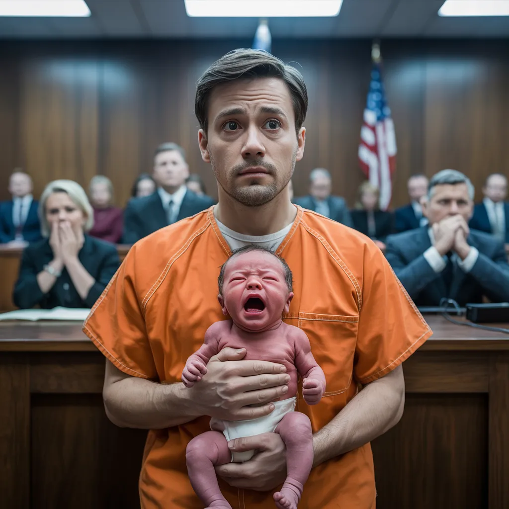 A Man Sentenced To Life Asked To Hold His Newborn Son For One Minute — A Baby’s Cry And A Small Mark Exposed A Powerful Lie In The Courtroom