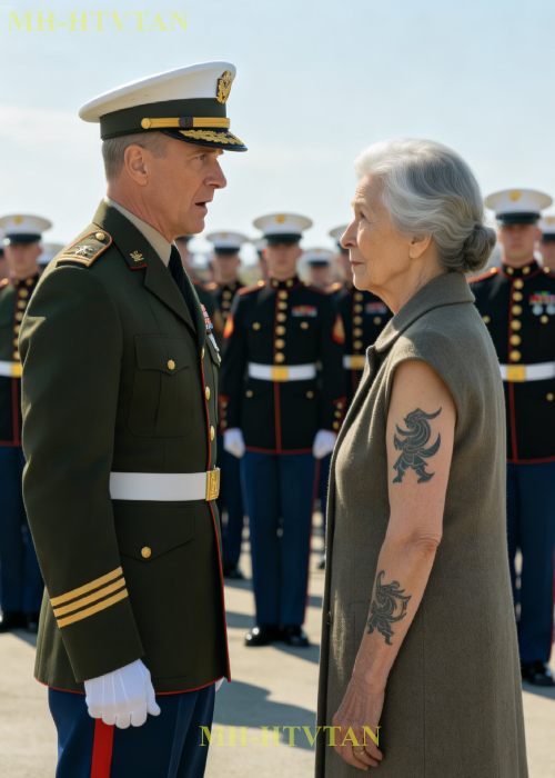 ” PART2: She Came to Watch Her Grandson Graduate — Until USMC Commander Saw Her Tattoo and Froze……”