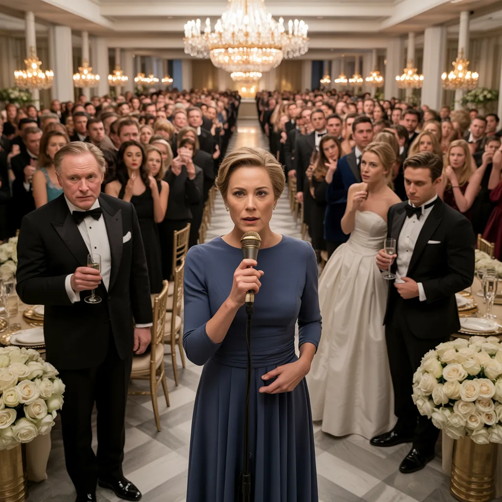 I Raised My Daughter Alone, and at Her Wedding Her Wealthy Father-in-Law Tried to Humiliate Me in Front of 300 Guests — Until I Calmly Stood Up and Asked, “Do You Even Know Who I Am?” and Watched the Ballroom Go Silent Under the Crystal Chandelier Lights