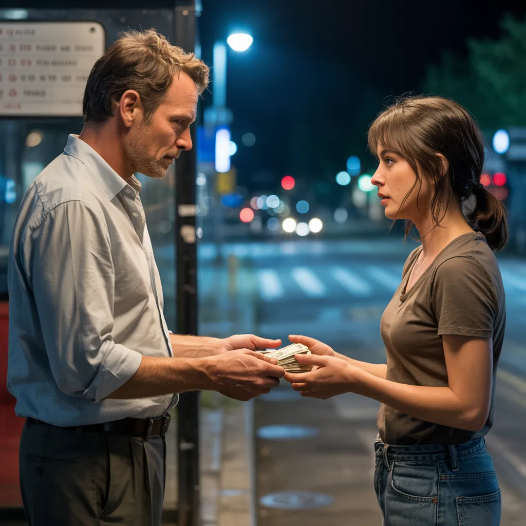 Poor single dad gave a stranger his last $18 – Next day, 5 SUVs surrounded his house.. 