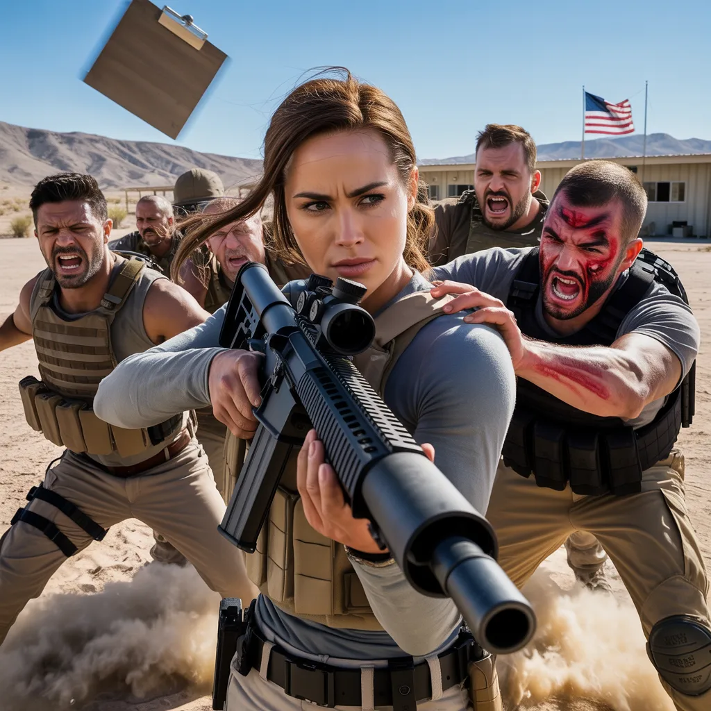 They laughed and shoved the sniper rifle into my hands. “Just hold it,” one man smirked. At 2,950 meters, the target was barely a ghost in the heat haze. My heart slowed. My breathing steadied. Click. The silence shattered. Someone whispered, “That’s impossible…” I lowered the rifle, met their stunned faces, and realized this shot would change everything they thought they knew about me.