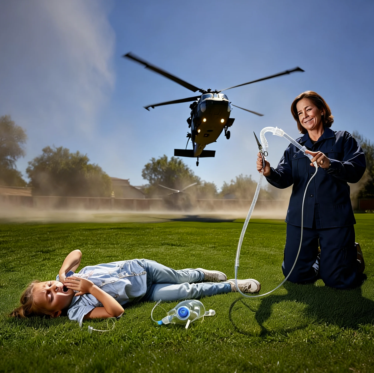 HOA Karen Cut My Daughter’s Oxygen Line — 5 Min Later, Black Hawks Landed!