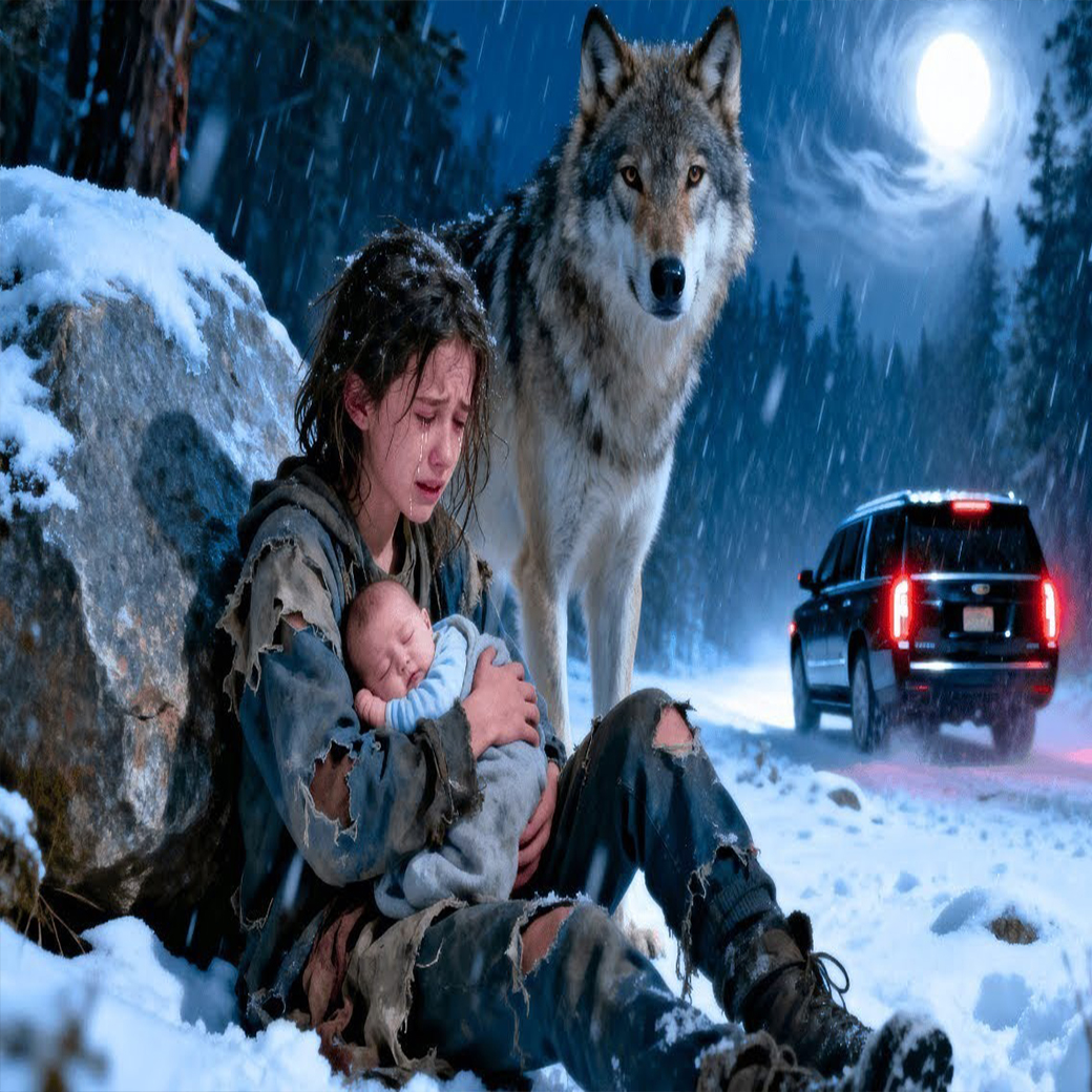 A Rich Man Abandoned His Daughter And Her Illegitimate Baby In The Snow… But The Wolf Saw Everything…