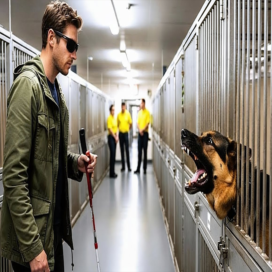 Blind Veteran Meets the Most Dangerous Retired Police Dog — What the Dog Did Next Shocks Everyone…