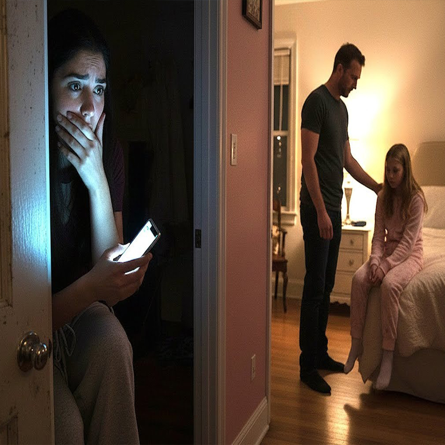 Her Husband Sneaked Into Daughter’s Room Every Night… So She Set Up a Hidden Camera…