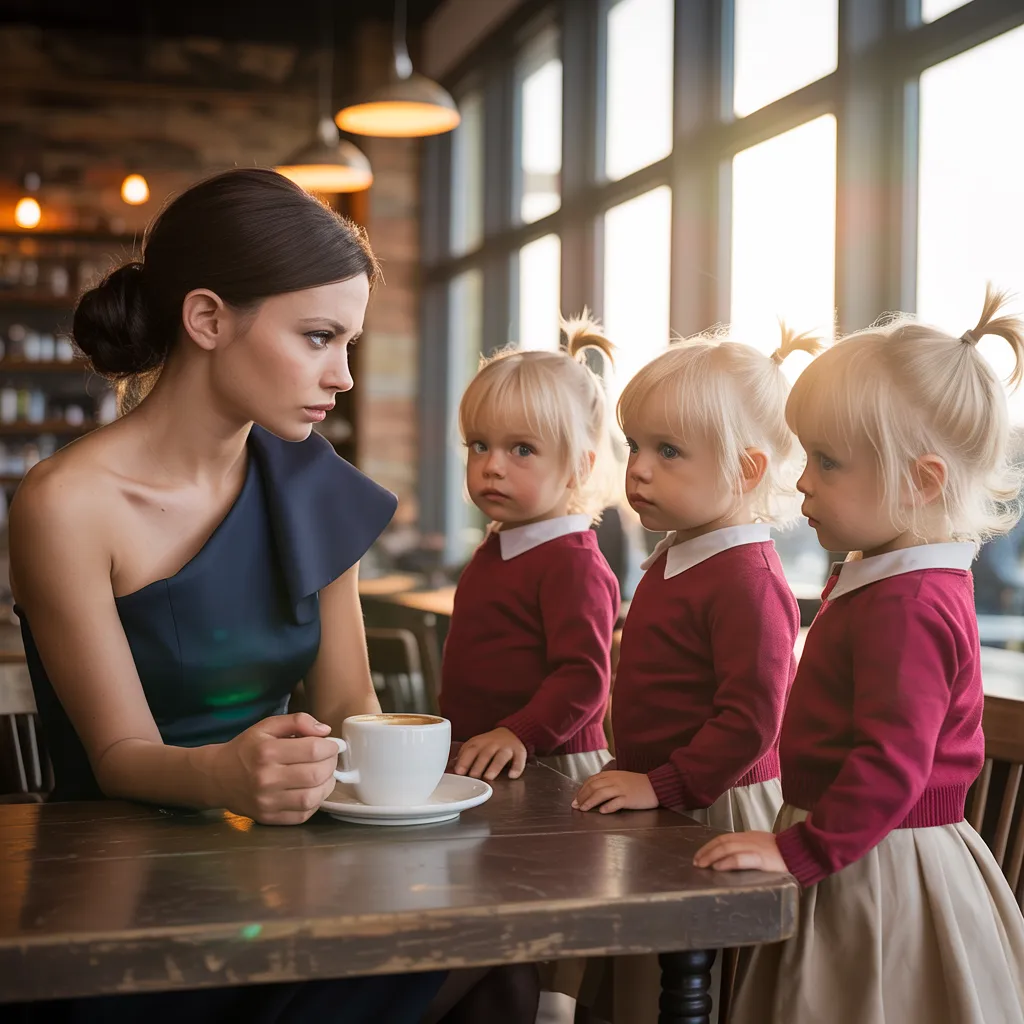 “EXCUSE ME… ARE YOU SOFIA?” Three identical little girls showed up to my blind date… and what they said next flipped my heart upside down.