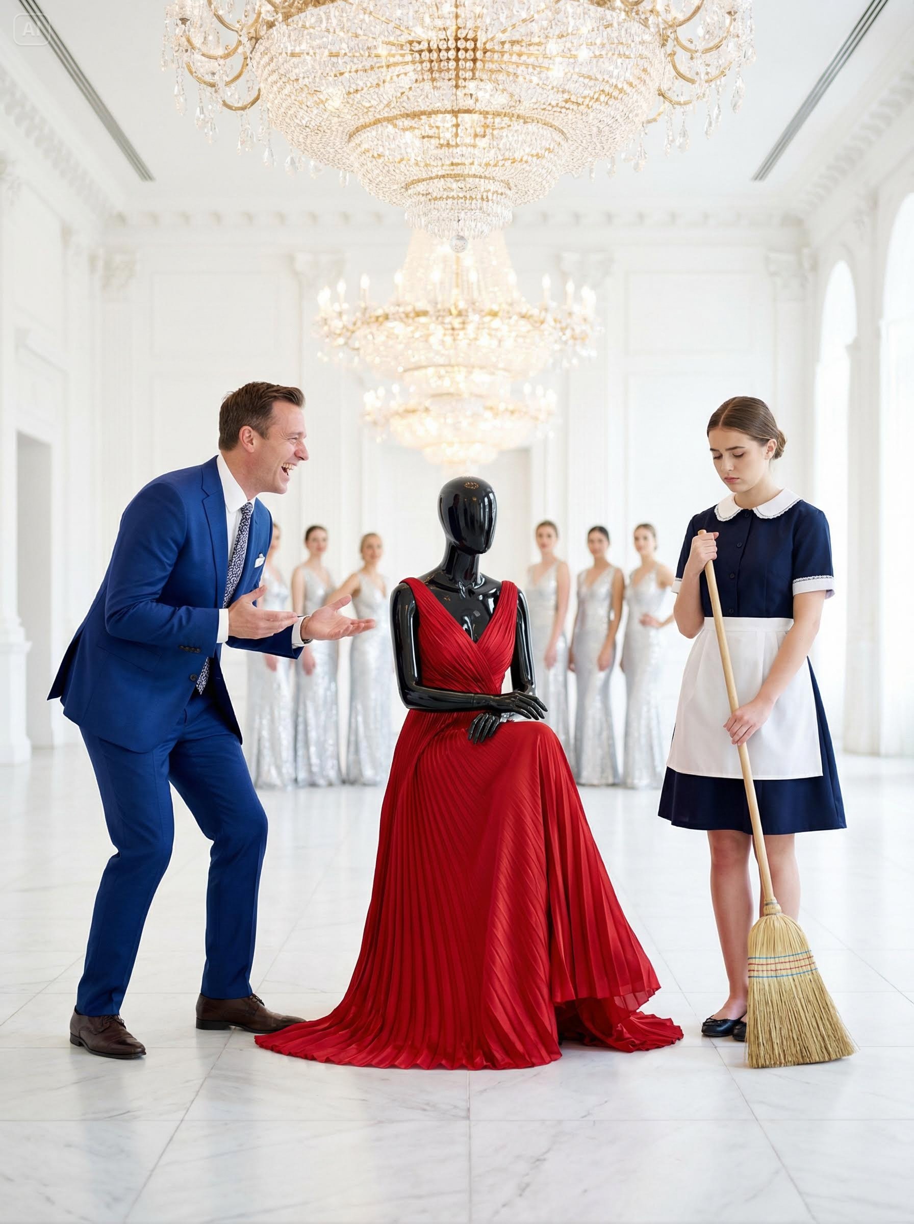 “I’ll marry you if you fit into this dress!”… the millionaire mocked. Months later, he was speechless.