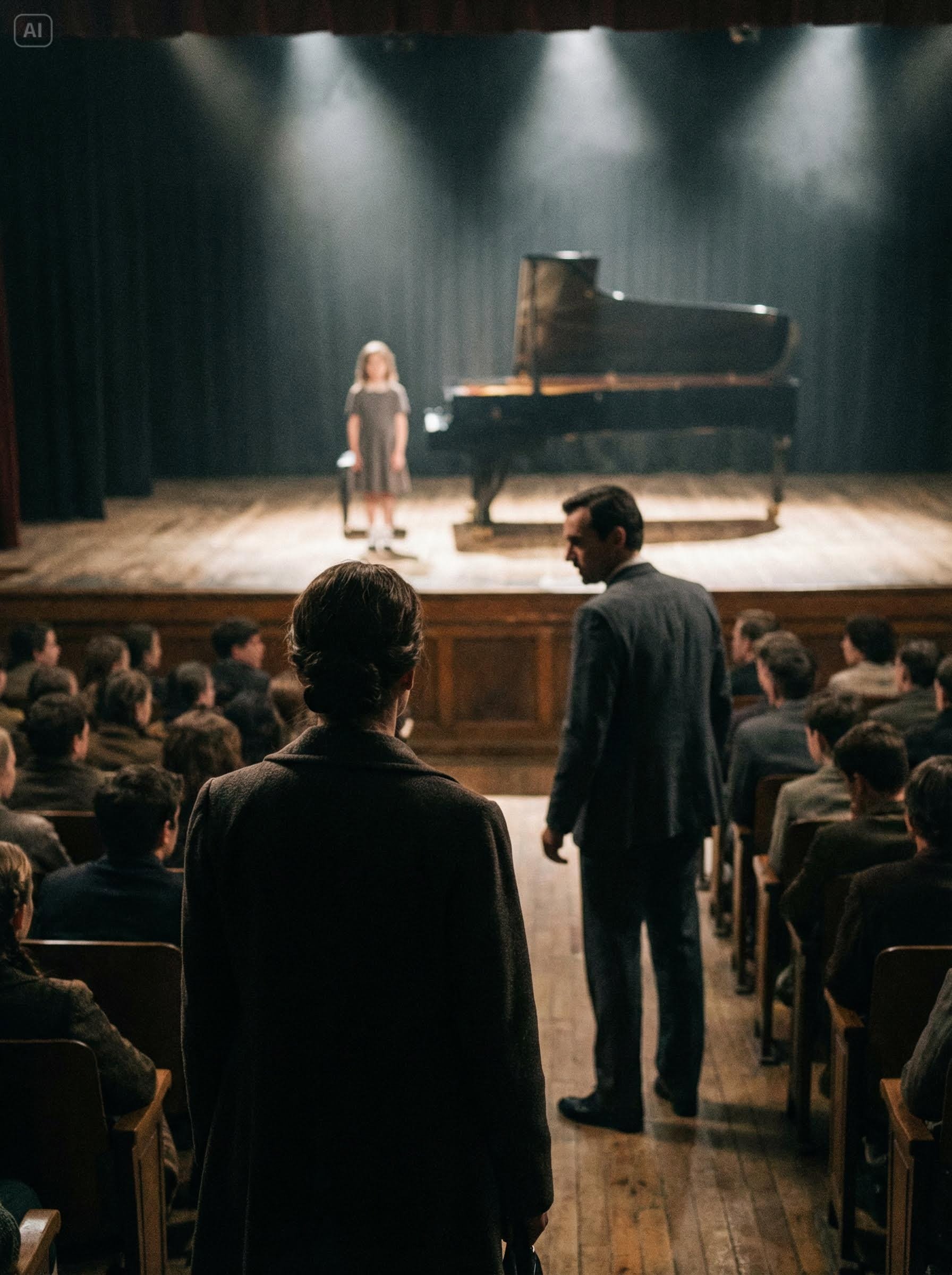 They Called Her ‘The Poor Girl’ at the Talent Show—Then a Stranger Stood Up and Changed Everything