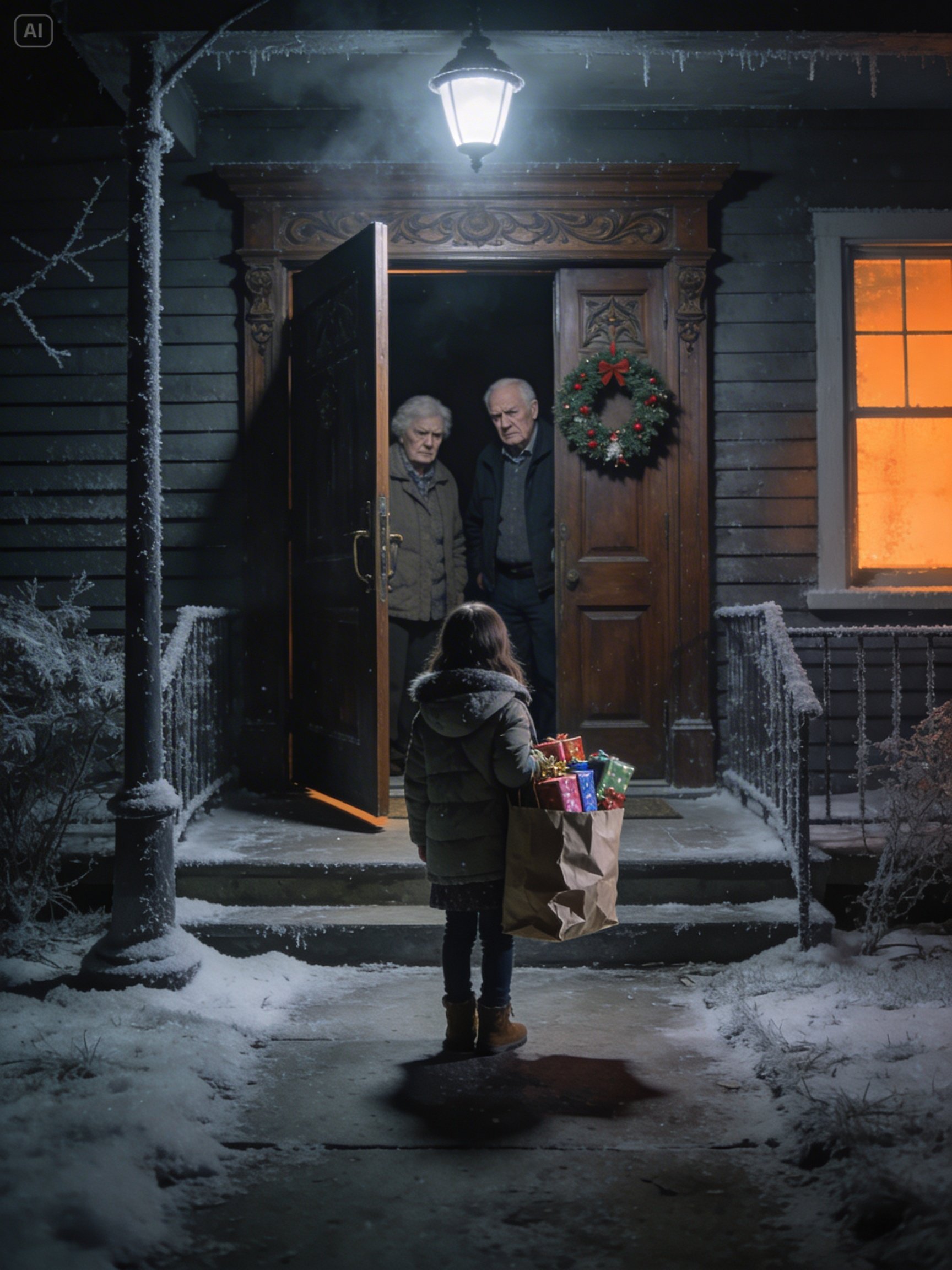 My parents told my 10-year-old daughter there was no room for her at the Christmas table. She stood on their porch holding a bag of gifts she’d wrapped herself and they closed the door. She walked almost 2 miles home in 28° darkness to an empty house. When I found out, I didn’t scream. I made one phone call.