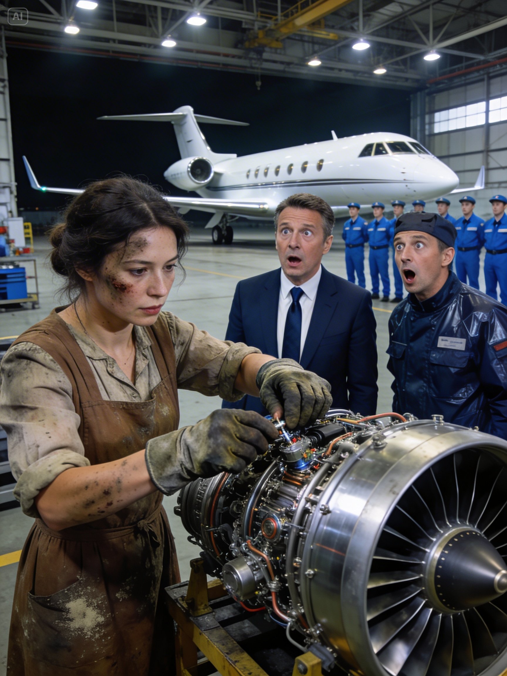 “If You Permit, I Will Fix It”, No One Could Fix Billionaire’s Jet Engine Until A Homeless Girl Did