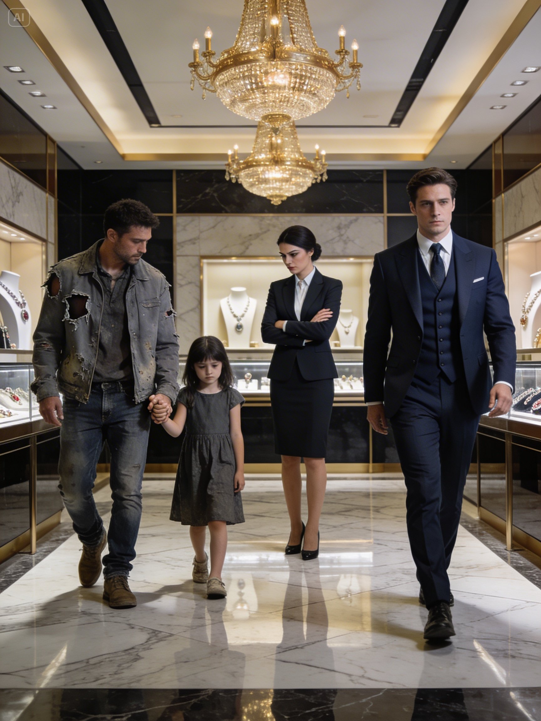 Poor Single Dad Entered a Luxury Store — Everyone Laughed Until the Owner Came Out…